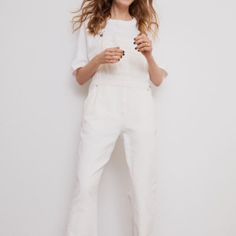 H&M WHITE OVERALLS